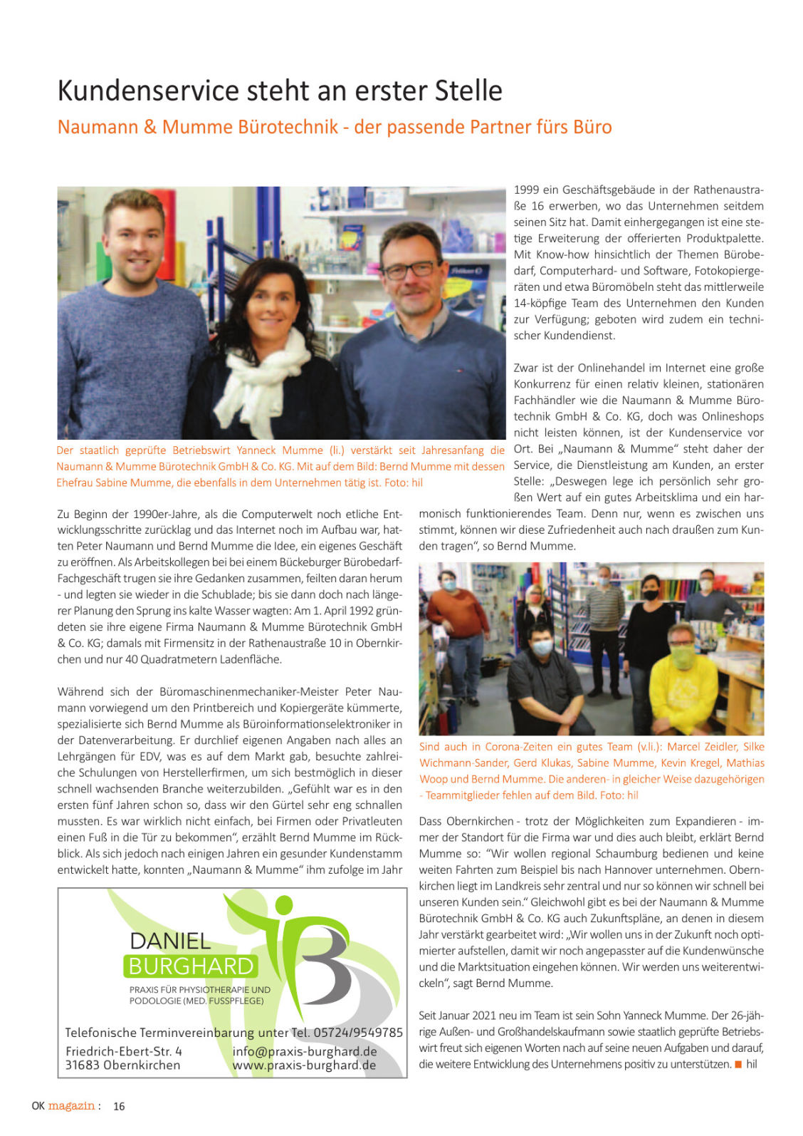 Artikel OK-Magazin 2021